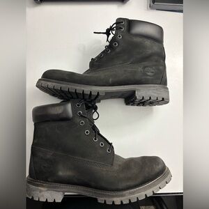 Timberland men’s black boots Sz 12